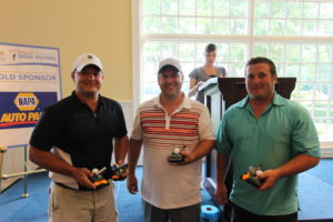 prize winners at the golf outing