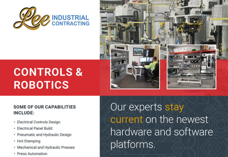 Controls & Robotics capabilities at Lee Contracting