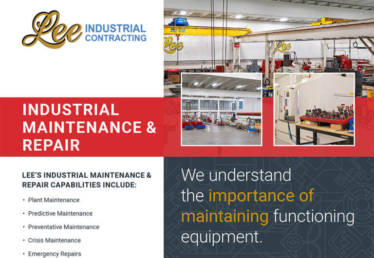 Industrial Maintenance & Repair services at Lee Contracting