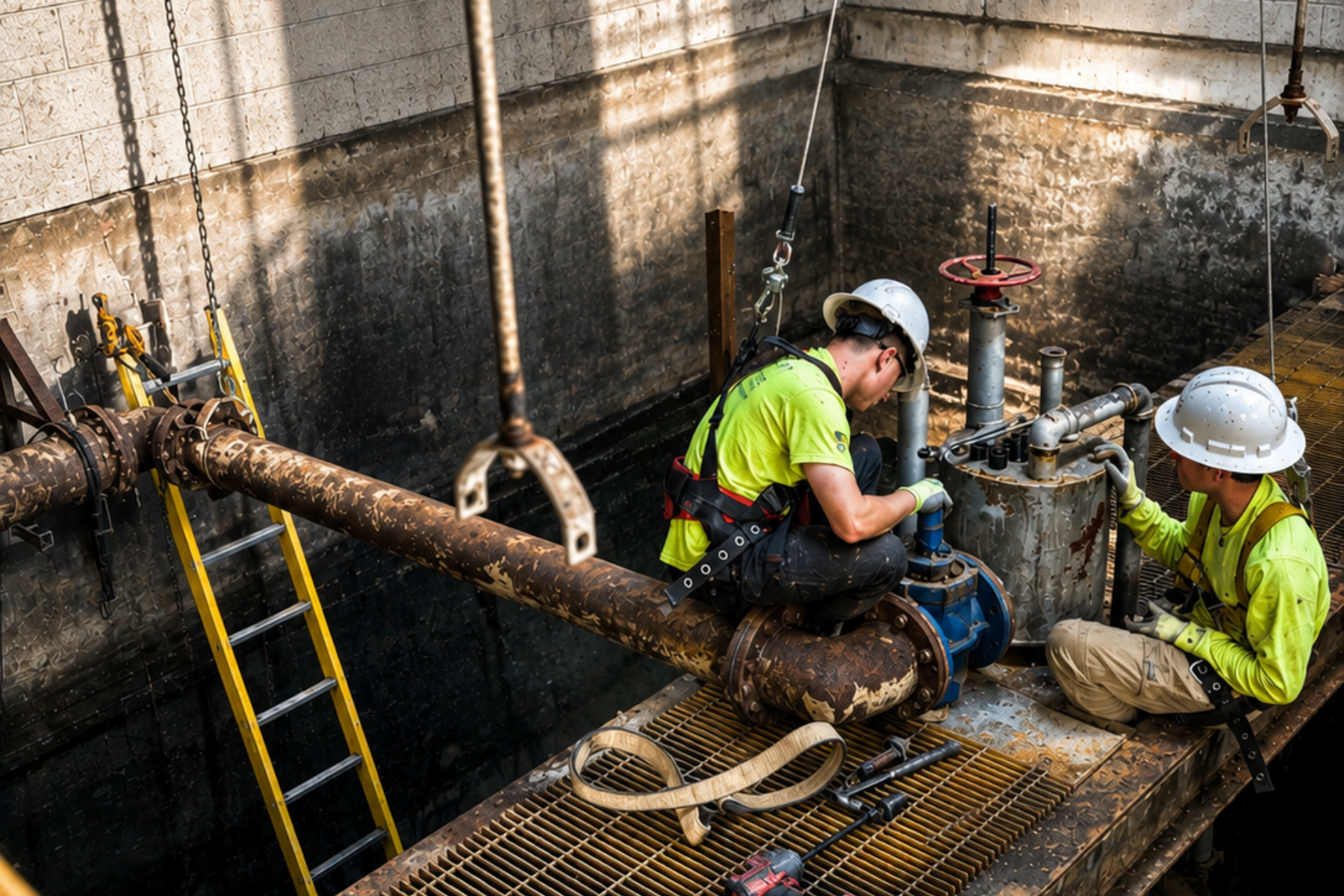 Industrial Pump Chamber Maintenance